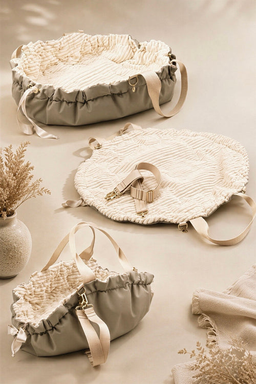 Deckentasche „Cream & Taupe“