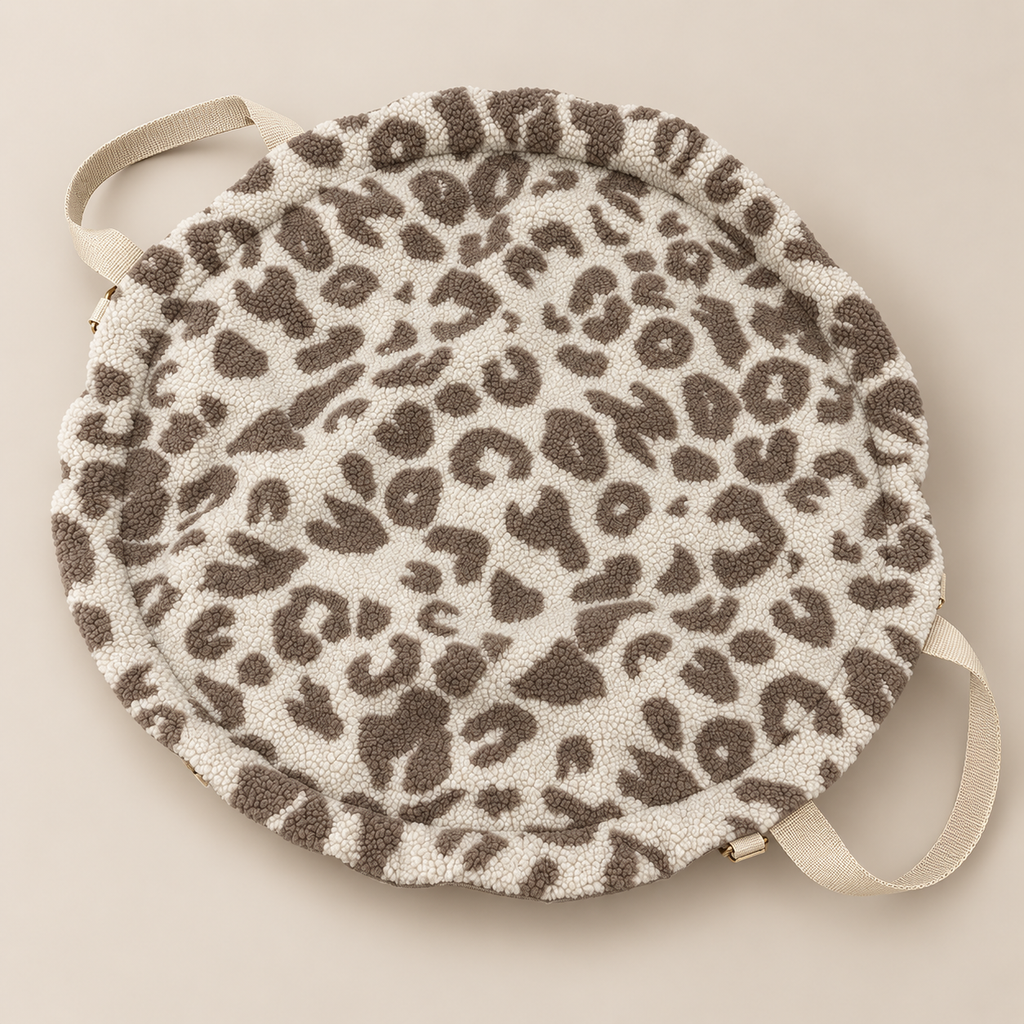Deckentasche „Leo Elegance“ – Limited Edition – M, ca. 75cm Liegefläche, Silber